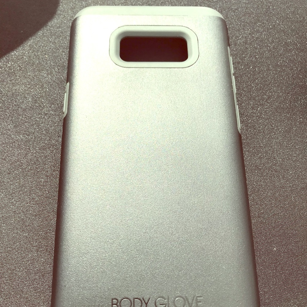 Black Galaxy s8 phone body cover. Shock absorber
